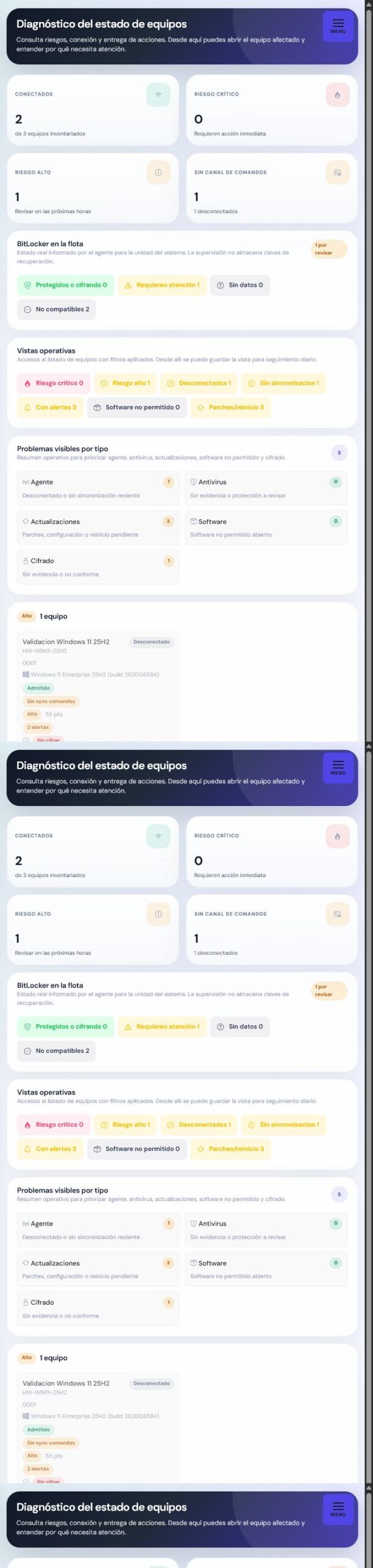 Estado real de BitLocker y riesgos de cifrado en ERTIA Hardware